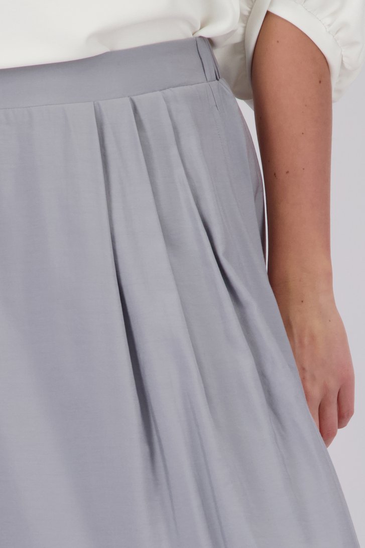 Longue jupe grise avec taille élastique de More & More pour Femmes
