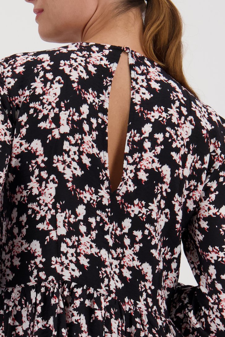 Longue robe noire à imprimé fin de JDY pour Femmes