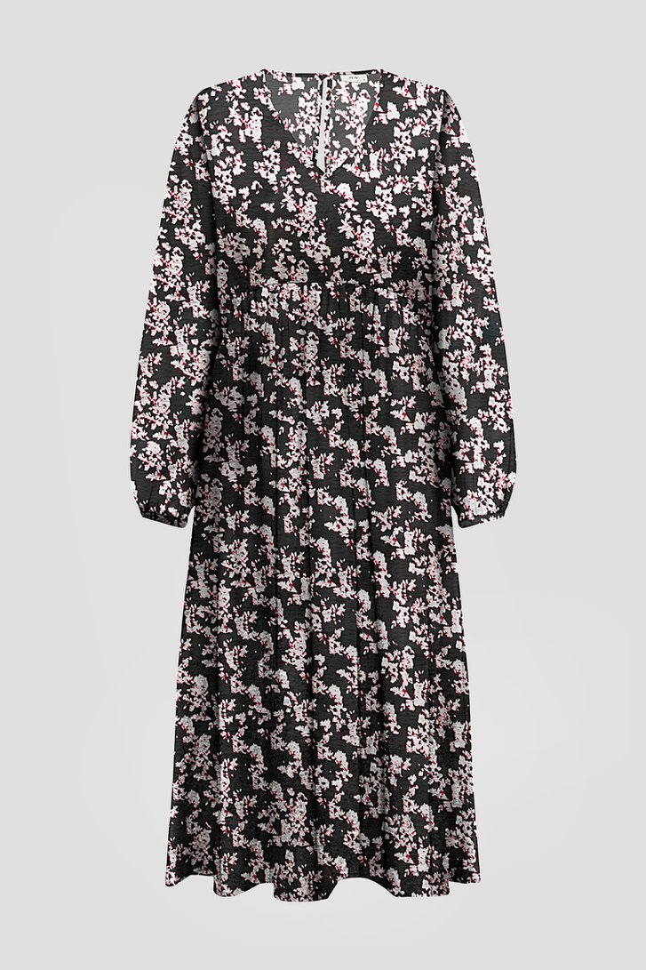 Longue robe noire à imprimé fin de JDY pour Femmes