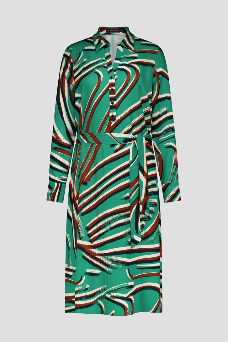 Photo produit 1 de Longue robe verte imprimée de Claude Arielle pour Femmes