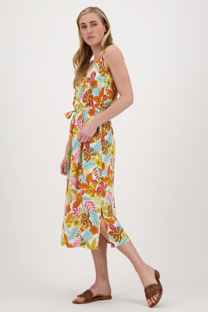 Luchtig, lang kleedje met kleurrijke  bloemenprint van Libelle voor Dames