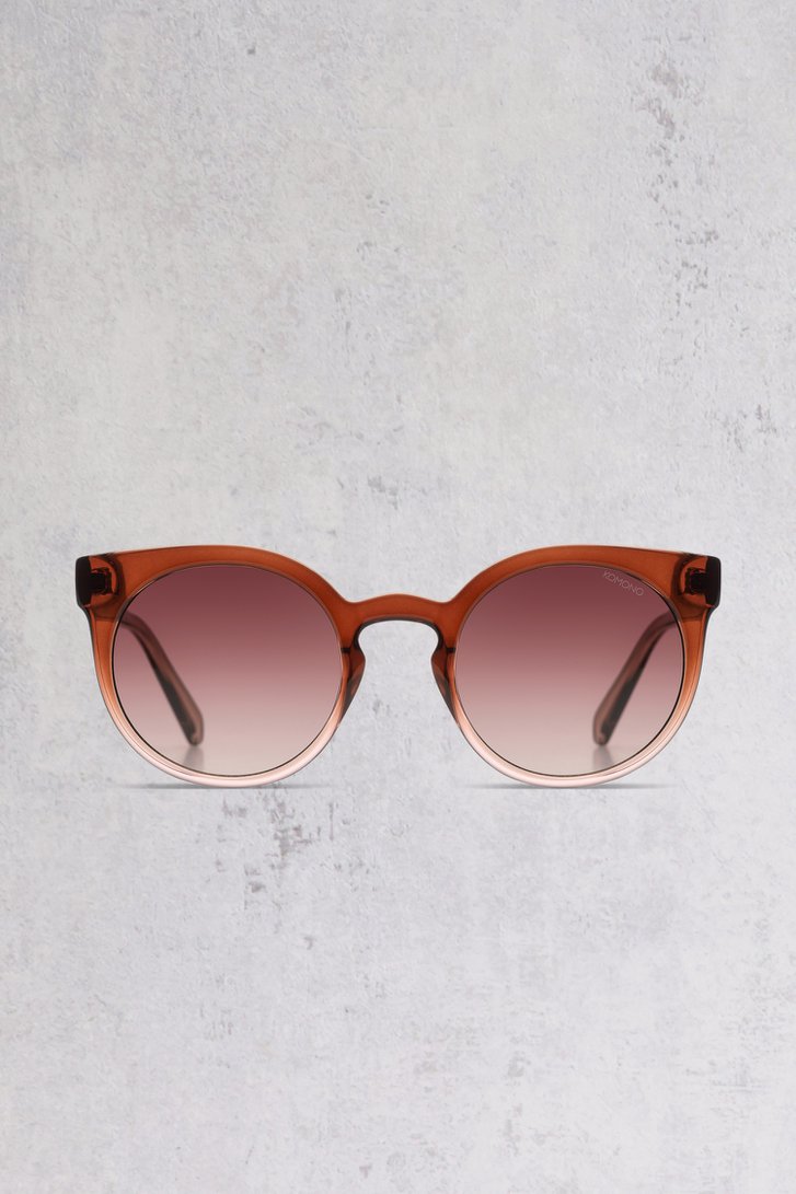 Lunettes de soleil brunes et roses - Lulu de Komono pour Femmes