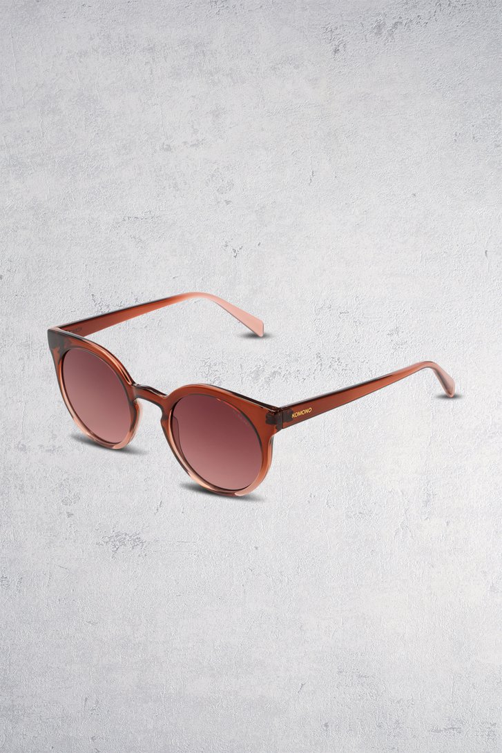 Lunettes de soleil brunes et roses - Lulu de Komono pour Femmes