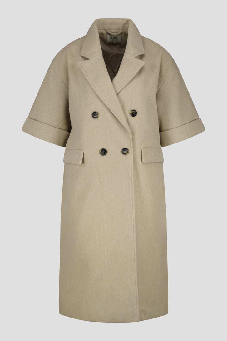 Manteau beige à manches mi-longues de JDY pour Femmes