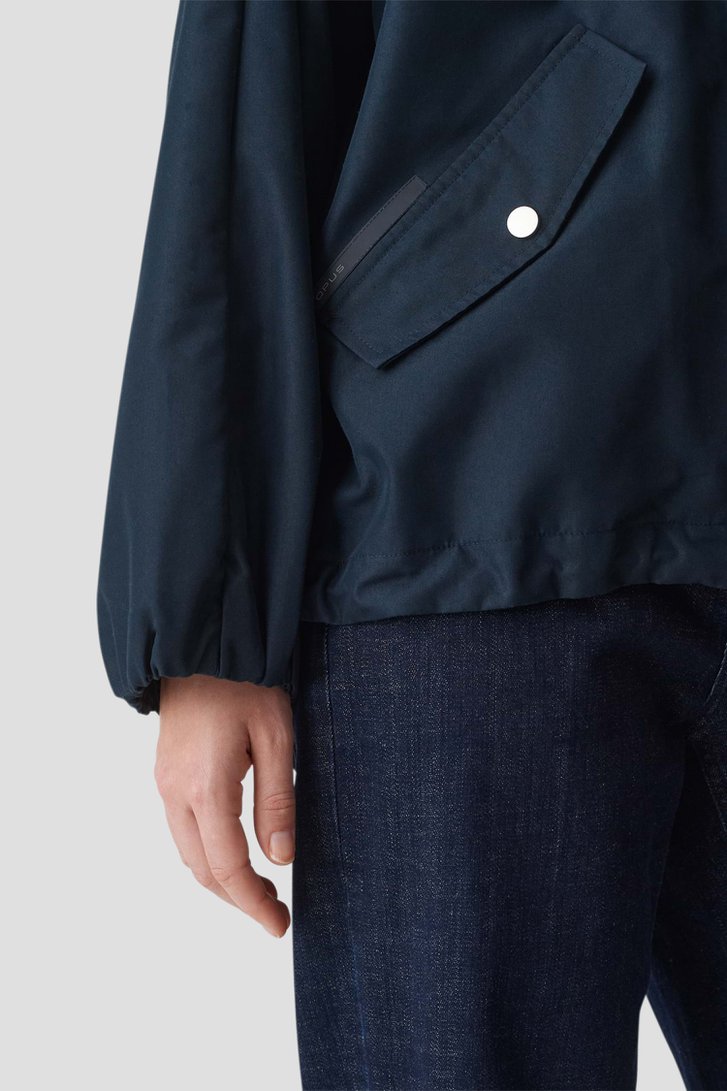 Manteau bleu foncé avec capuche	 de Opus pour Femmes