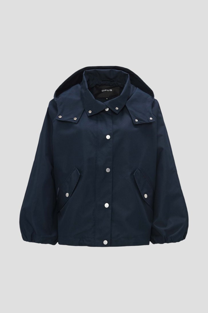 Manteau bleu foncé avec capuche	 de Opus pour Femmes