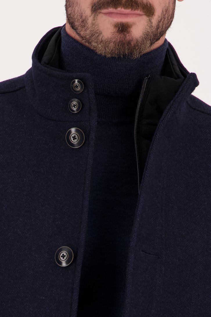Manteau bleu foncé de Upper East pour Hommes