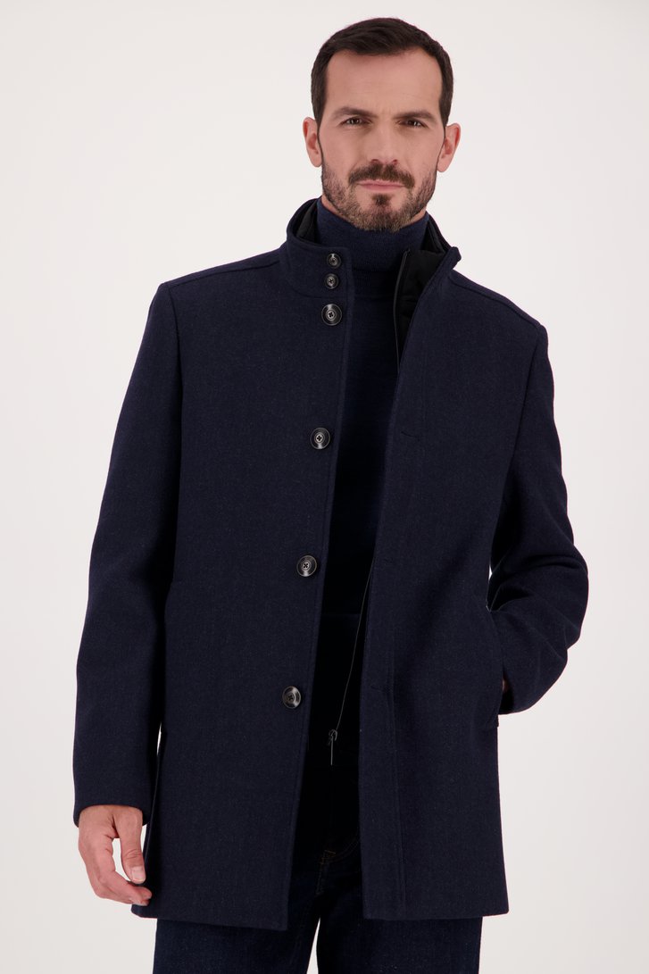 Manteau bleu foncé de Upper East pour Hommes