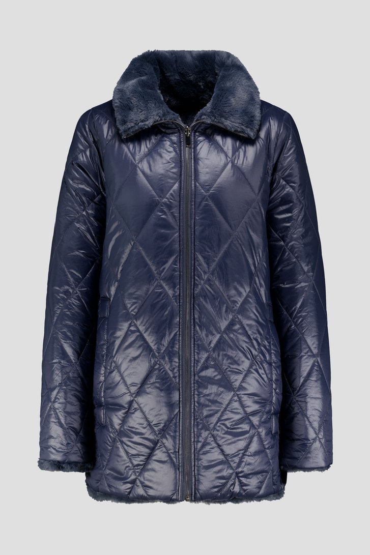 Manteau bleu - réversible de Claude Arielle pour Femmes
