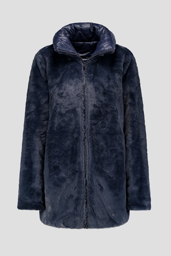 Manteau bleu - réversible de Claude Arielle pour Femmes