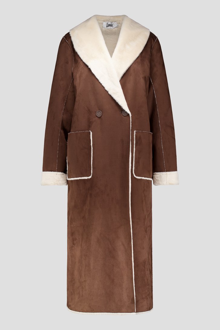 Photo produit 1 de Manteau brun en suèdelook de Louise pour Femmes
