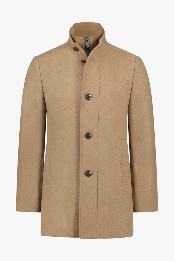 Manteau court marron avec veste intérieure de Upper East pour Hommes