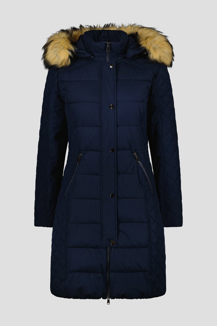Manteau d'hiver matelassé bleu  de Claude Arielle pour Femmes