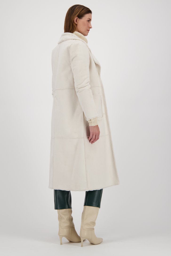 Manteau écru avec doublure douce de Louise pour Femmes