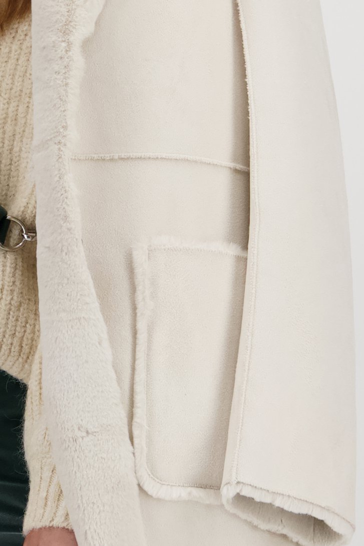 Manteau écru avec doublure douce de Louise pour Femmes