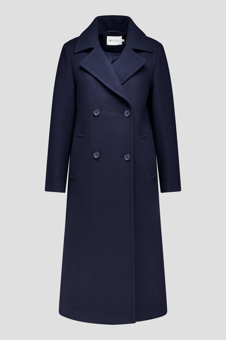 Photo produit 1 de Manteau en laine bleu foncé de D'Auvry pour Femmes