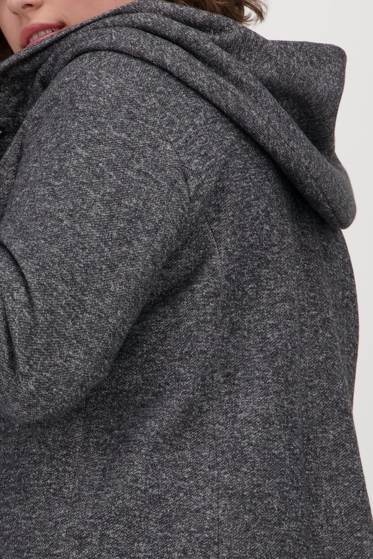 Manteau gris foncé mi-long de Only Carmakoma pour Femmes