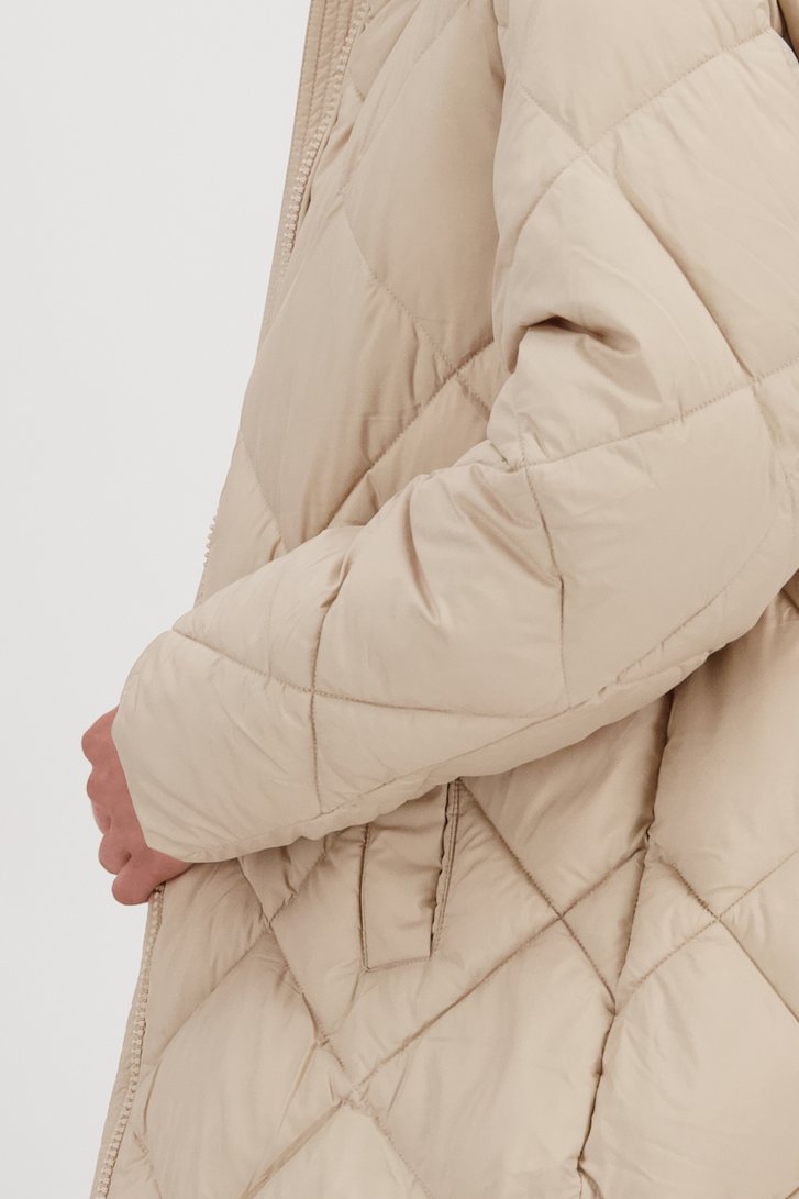 Manteau long et matelassé beige de Opus pour Femmes
