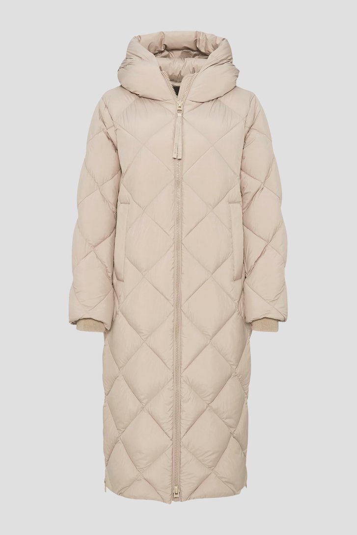 Manteau long et matelassé beige de Opus pour Femmes