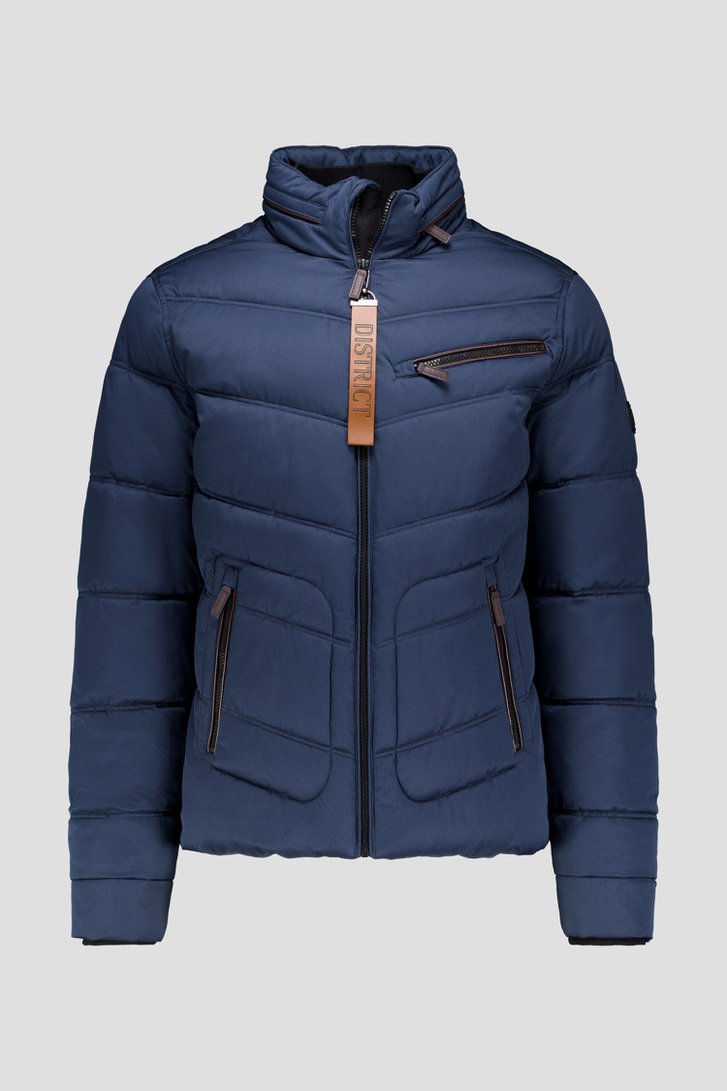Photo produit 1 de Manteau matelassé bleu de District pour Hommes