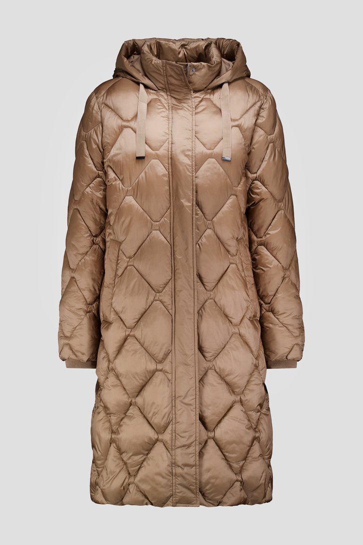 Photo produit 1 de Manteau matelassé brun mi-long de Claude Arielle pour Femmes