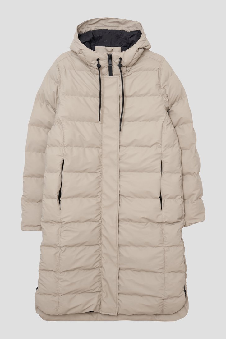 Photo produit 1 de Manteau matelassé mi-long gris-beige de Tantä pour Femmes