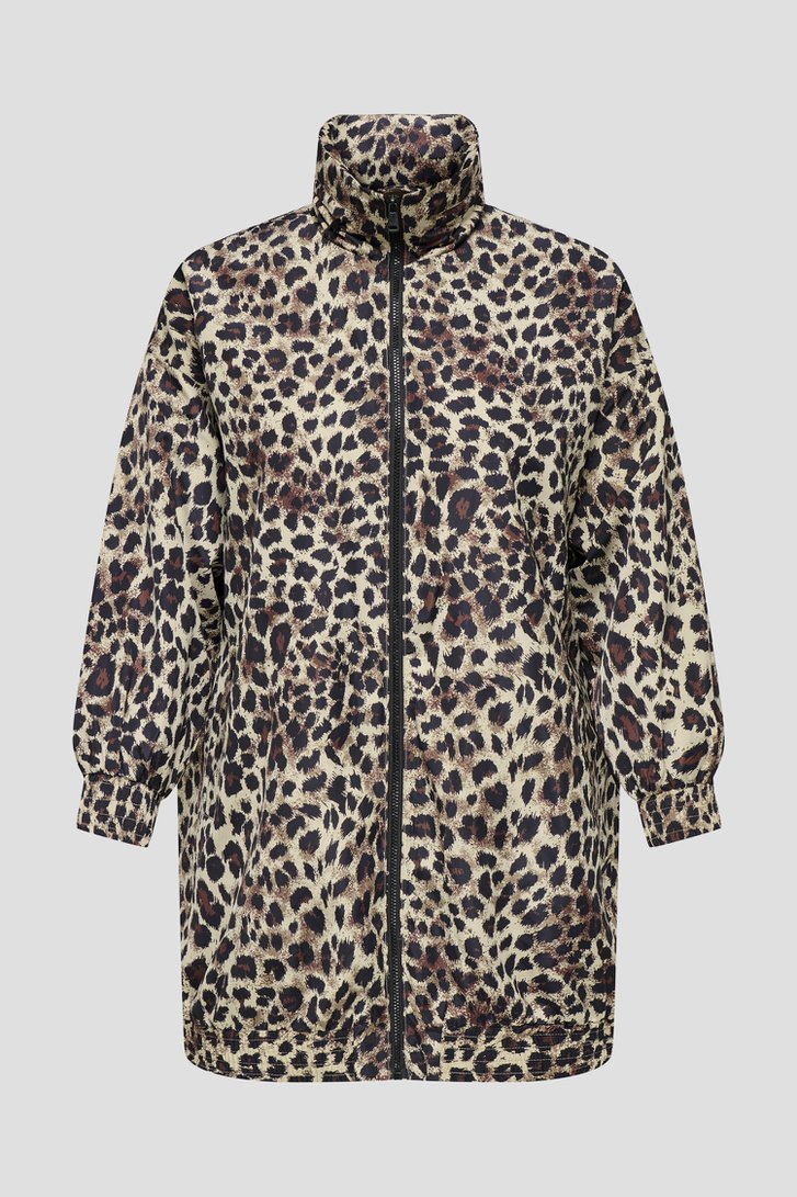 Manteau mi-long à imprimé léopard de Only Carmakoma pour Femmes
