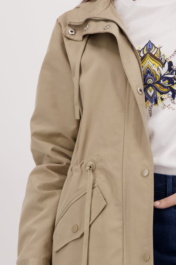 Manteau mi-long beige de Claude Arielle pour Femmes