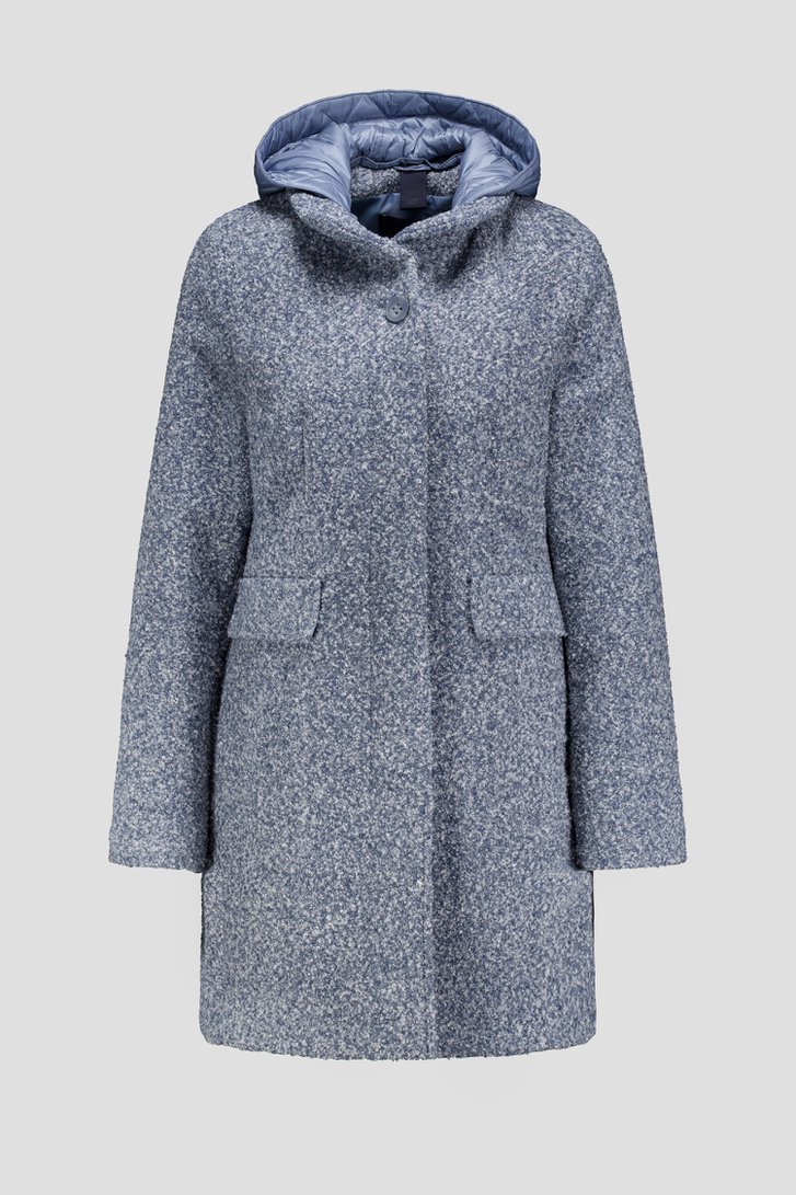 Manteau mi-long en fausse fourrure