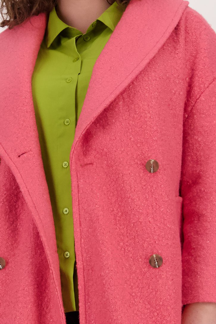 Manteau rose doux de Fransa pour Femmes