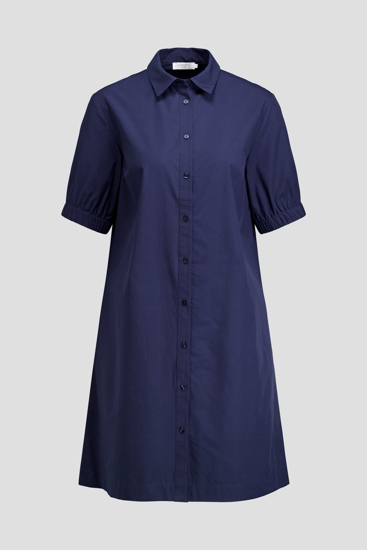 Productfoto 1 van Marineblauw kleedje met lange knopenlijst door Liberty Island voor Dames