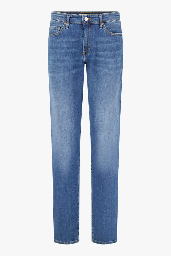 Mediumblauwe jeans met stretch - regular fit - L34 van Liberty Island Denim voor Heren