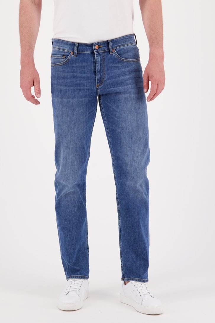 Mediumblauwe jeans met stretch - regular fit van Liberty Island Denim voor Heren