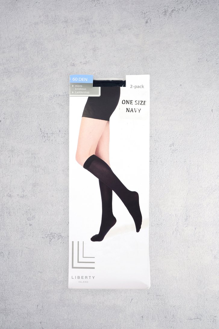 Photo produit 4 de Mi-bas bleu - 60 den - 2 paires de Liberty Island pour Femmes