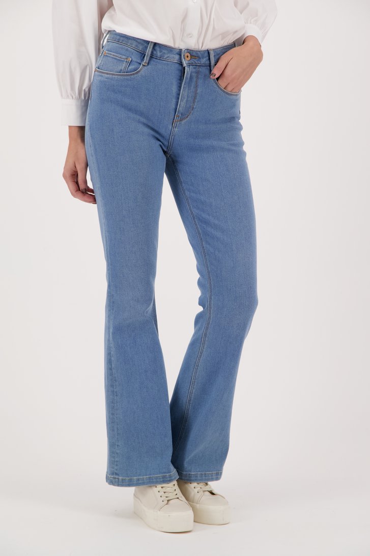 Zara Woman Hoge taille jeans blauw casual uitstraling Mode Spijkerbroeken Hoge taille jeans 