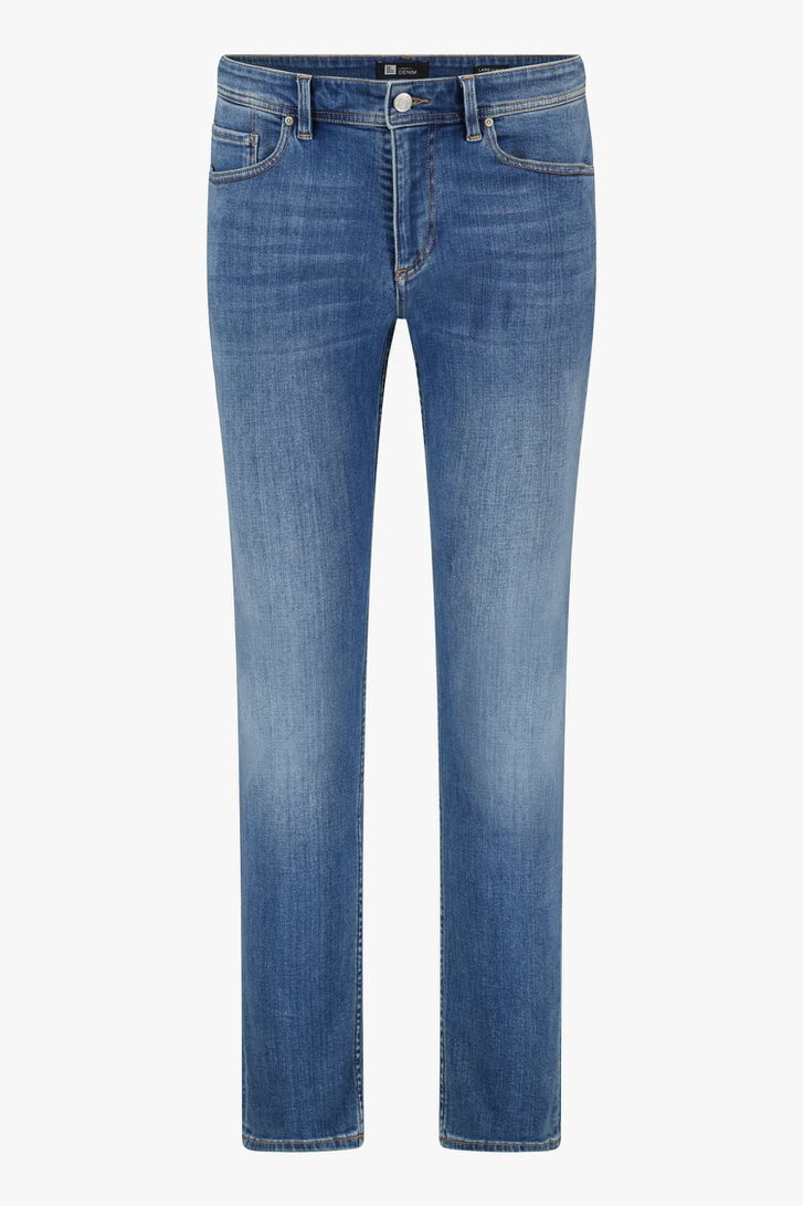 Middenblauwe jeans - Lars - slim fit - L34 van Liberty Island Denim voor Heren
