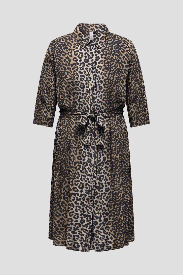 Midi kleedje met luipaardprint van Only Carmakoma voor Dames