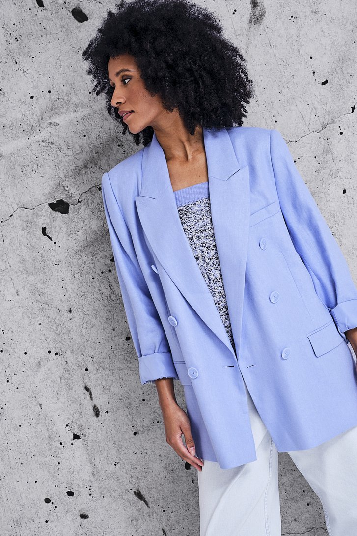 Minijupe en tricot bleu clair de Louise pour Femmes