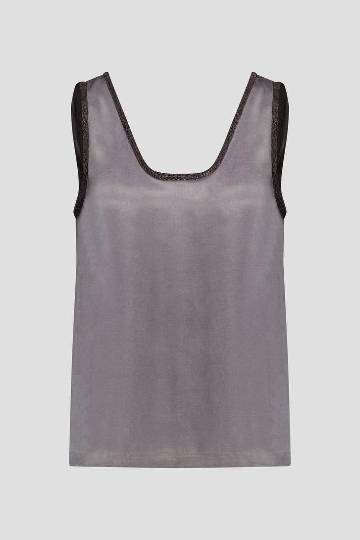 Productfoto 2 van Mouwloze grijze top  door D'Auvry Studio voor Dames