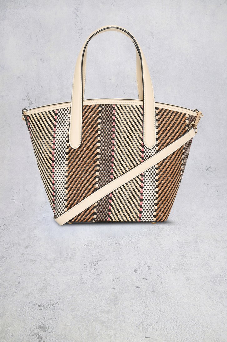 Achterkant van Multicolor shopper met geweven motief door Bulaggi voor Dames