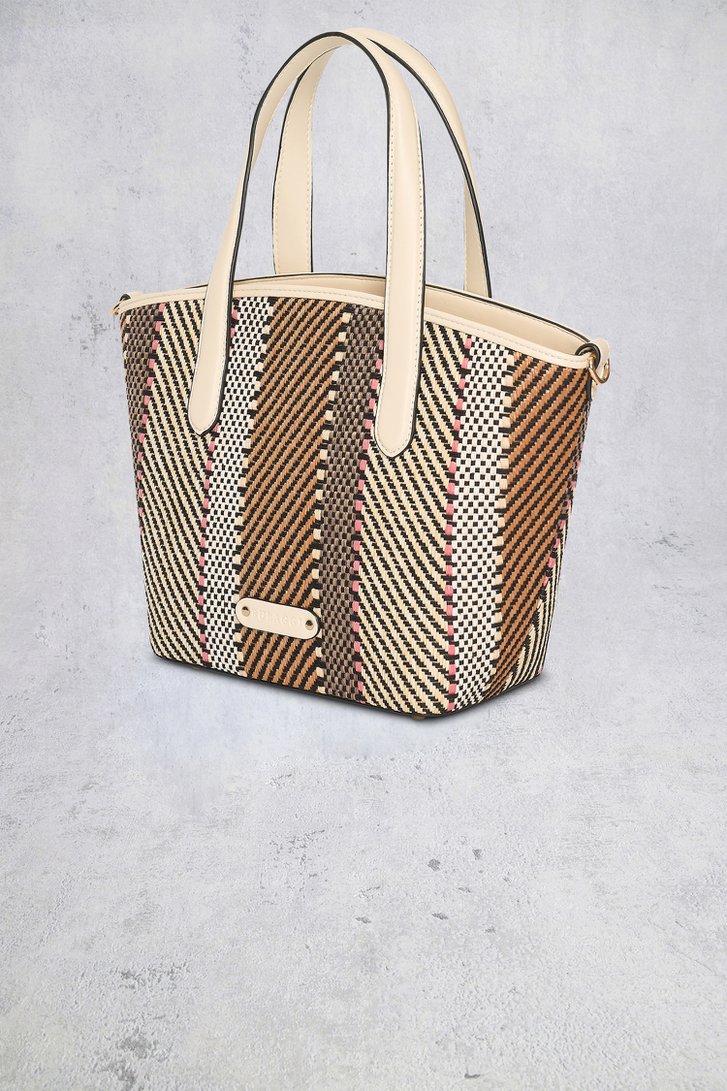 Productfoto 1 van Multicolor shopper met geweven motief door Bulaggi voor Dames