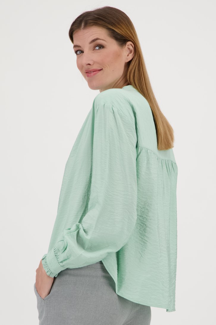 Muntgroene blouse van Opus voor Dames