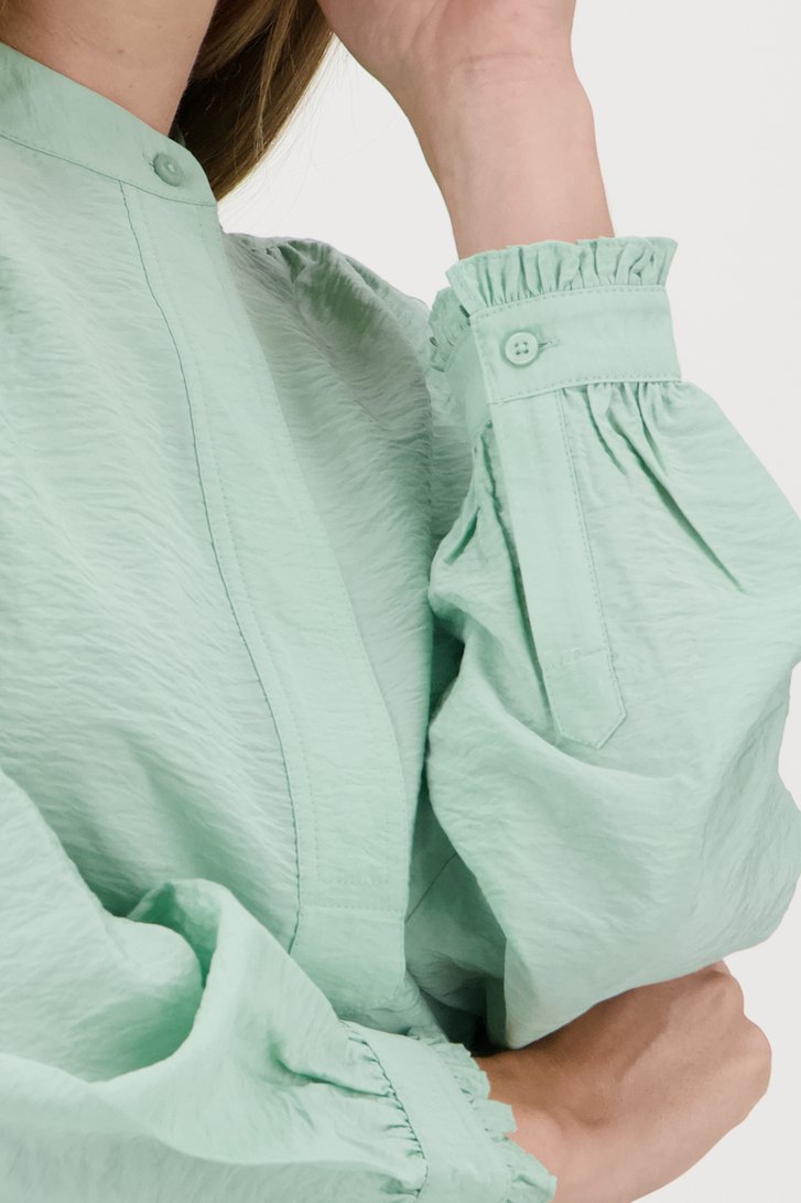 Muntgroene blouse van Opus voor Dames
