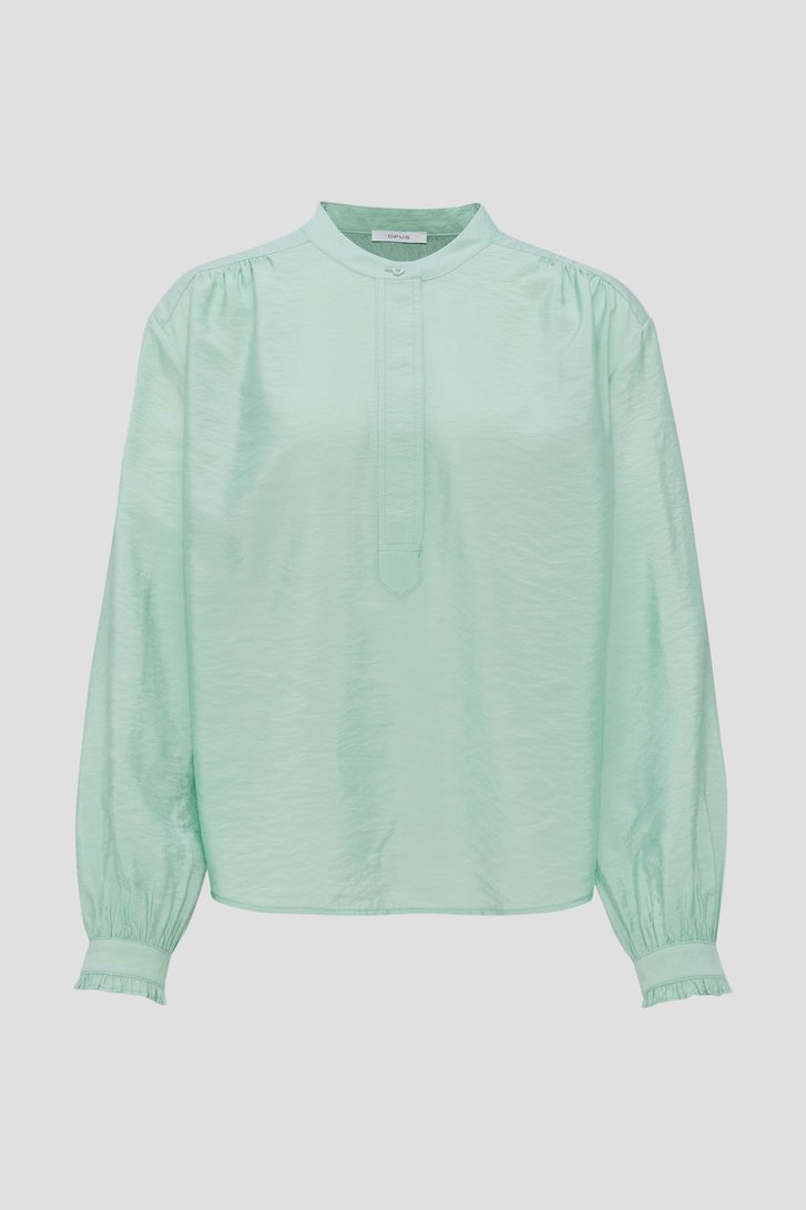 Muntgroene blouse van Opus voor Dames