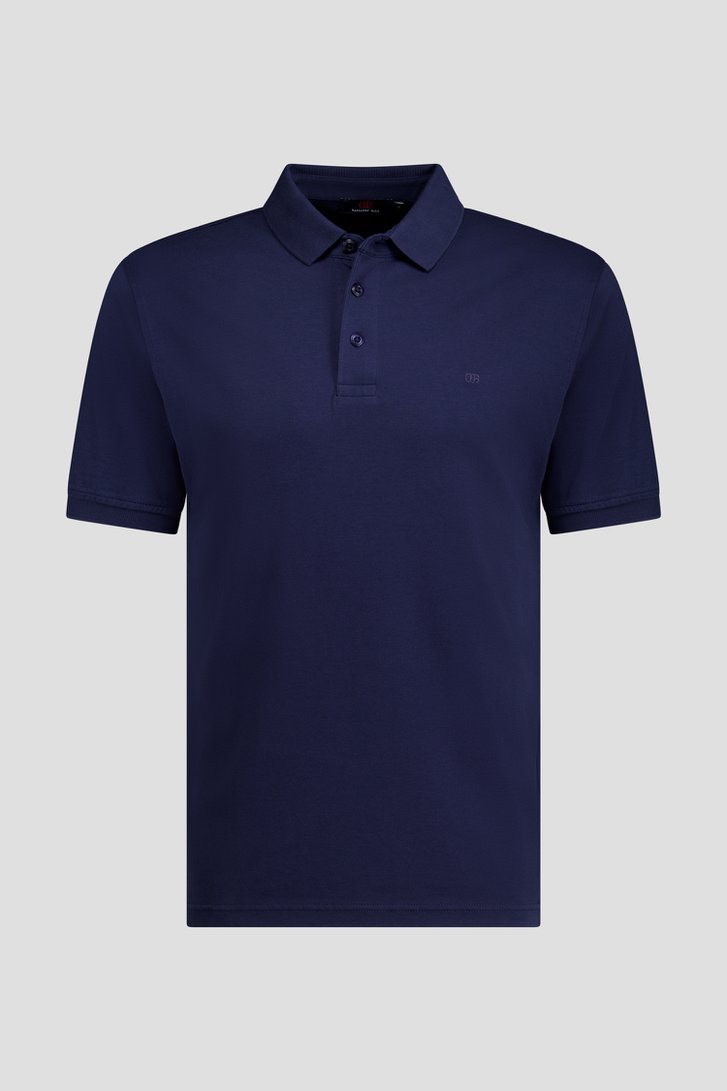 Productfoto 2 van Navy blauwe polo met korte mouwen  door Dansaert Blue voor Heren
