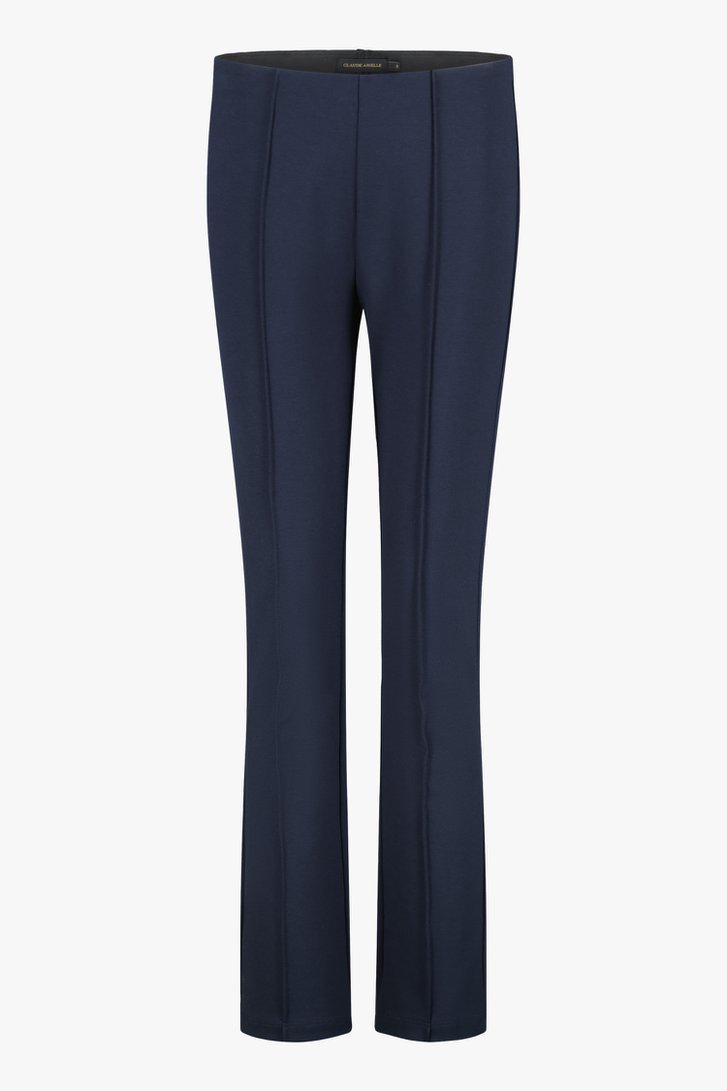 Navy broek met elastische tailleband van Claude Arielle voor Dames