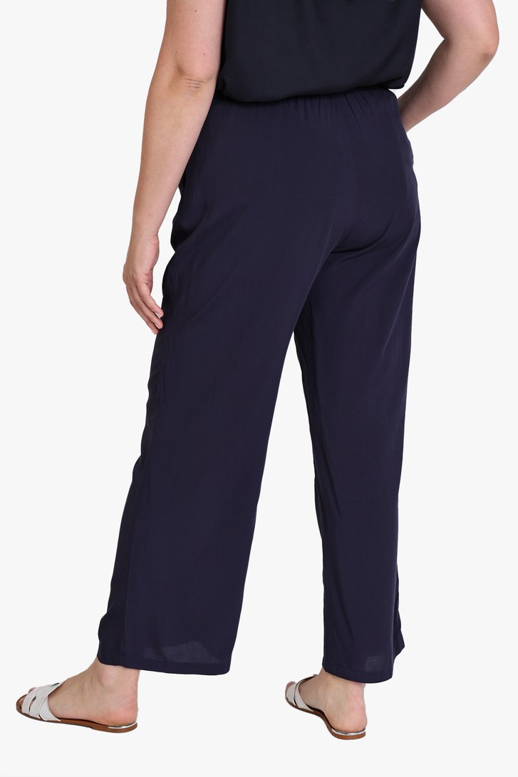 Navy broek - straight fit van Only Carmakoma voor Dames