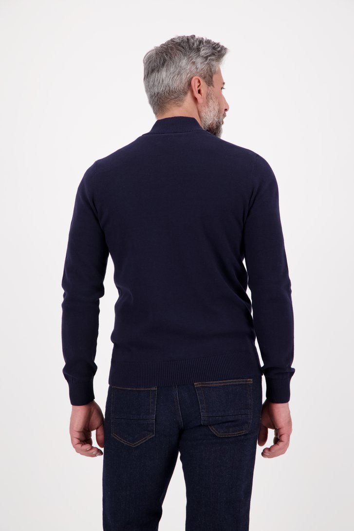Navy cardigan  van Dansaert Blue voor Heren