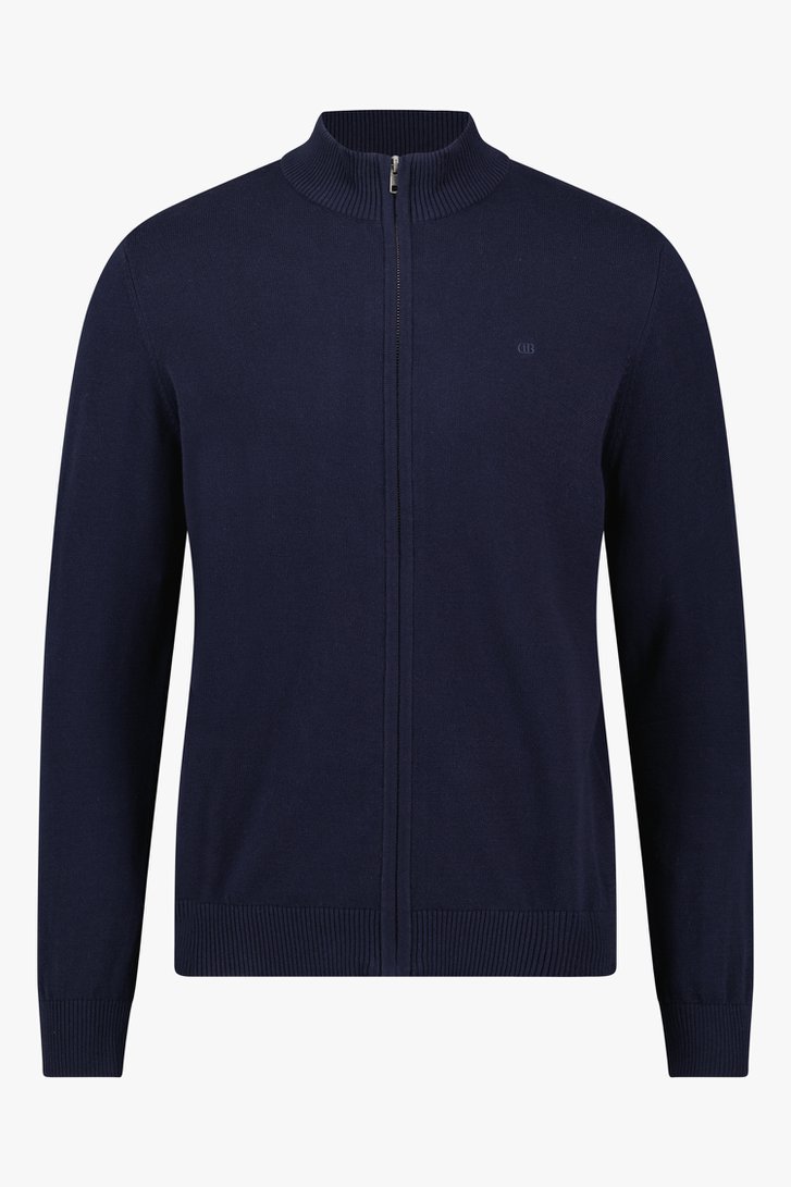 Navy cardigan  van Dansaert Blue voor Heren