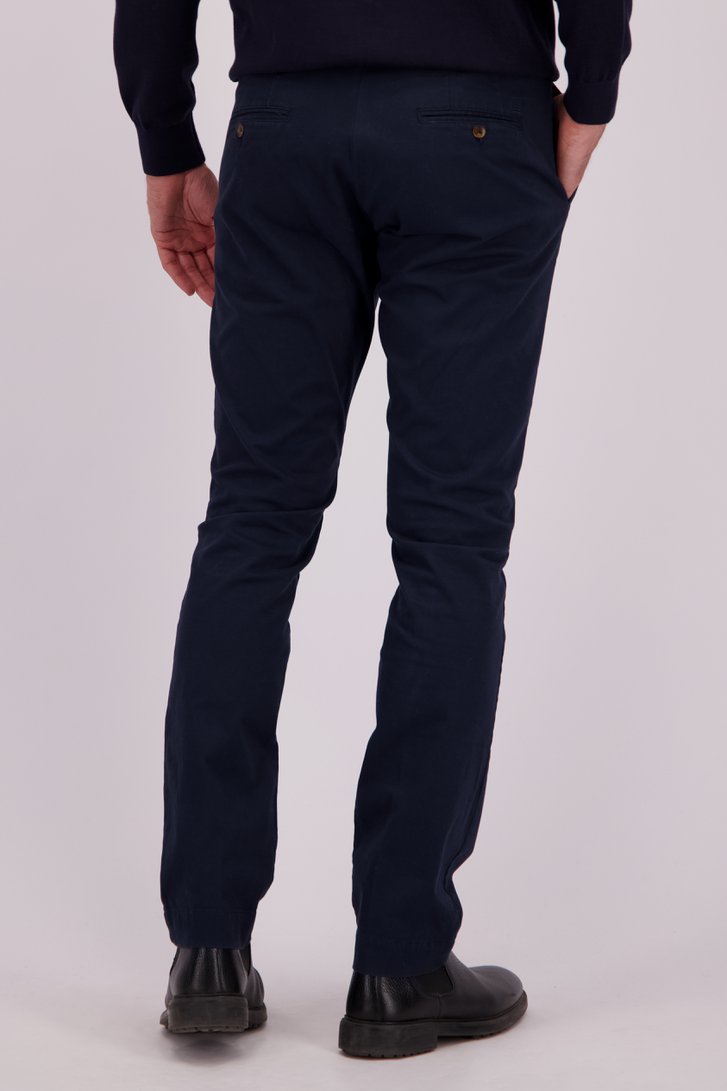 Achterkant van Navy chino door Upper East voor Heren